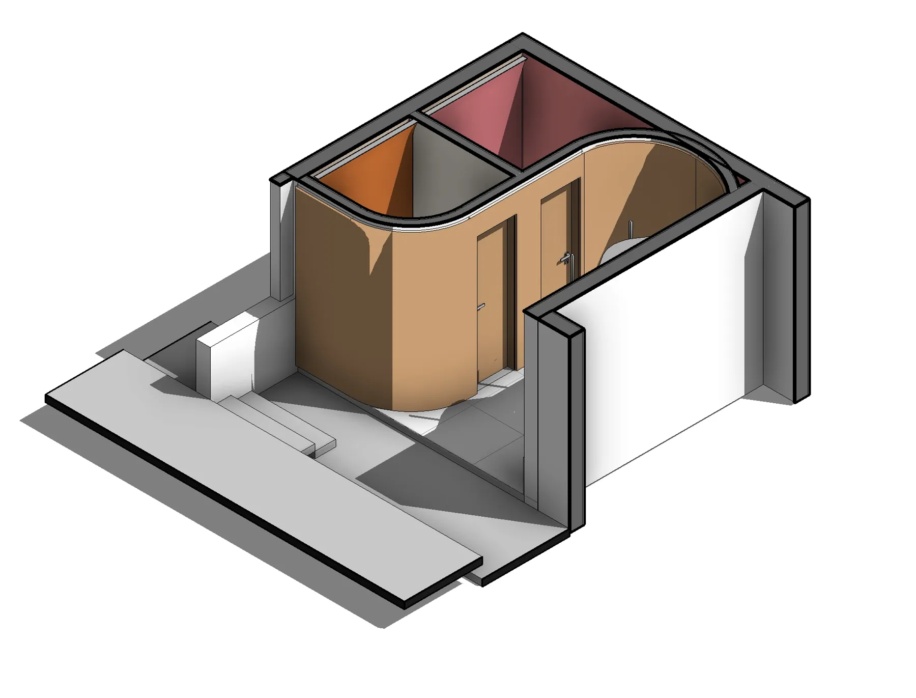 Desenho do EntreMarés extraído do modelo BIM